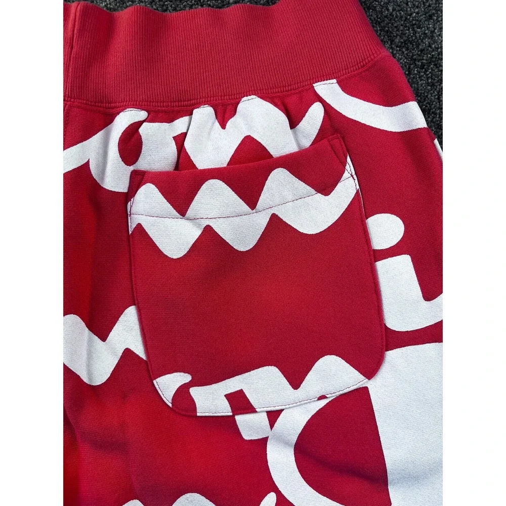 Champion Sweatpants Womens M Reverse Weave Stretch Waist Rib Cuffs Red‎ NWT - Picture 3 of 13